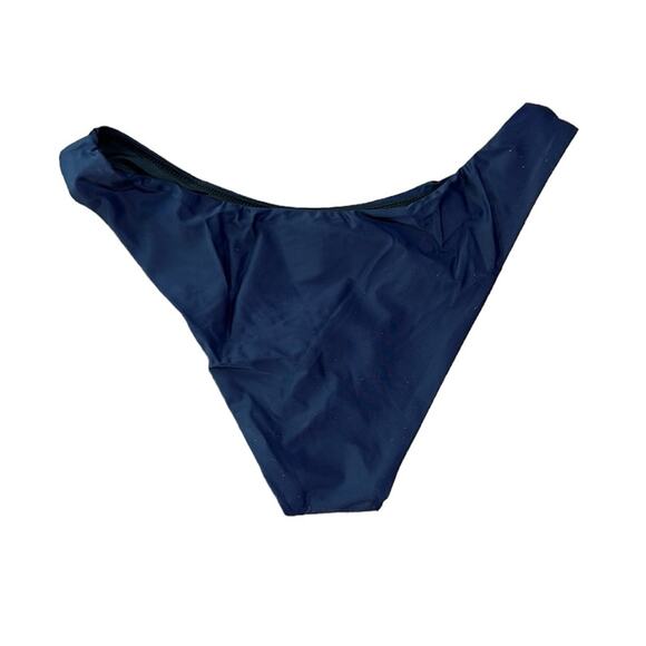 J.Crew Curved Waist Cheeky Bikini Bottom, Navy, Size M - Picture 5 of 5